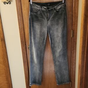 NYDJ Gray Straight Leg Jeans Vintage-Inspired
